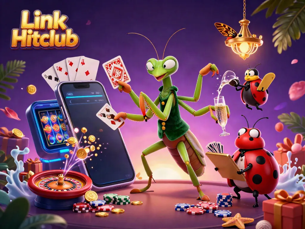 Experience thrilling casino action with Link Hitclub's vibrant characters and dynamic gaming elements.
