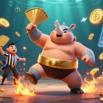 Experience thrilling gameplay with sunwin3 in an exciting 3D casino scene, featuring animated characters and vibrant casino elements.