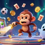 Sunwin showcases a thrilling haunted casino adventure with a mischievous monkey and a ghost-hunting puppy.