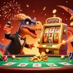 Experience the thrill of lolajack casino with vibrant 3D characters celebrating a jackpot.